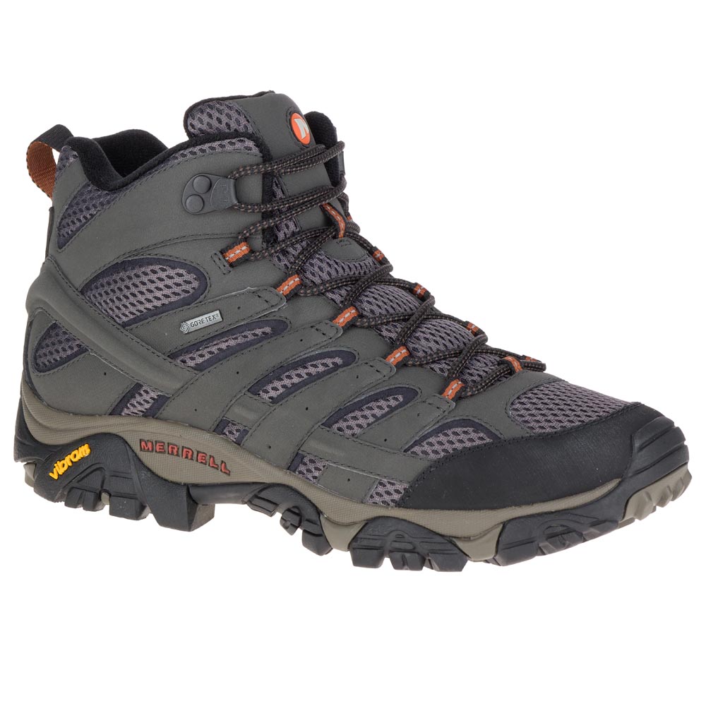 Merrell Mens Moab 2 Mid Gore-tex Hiking Boots - Beluga - 11
