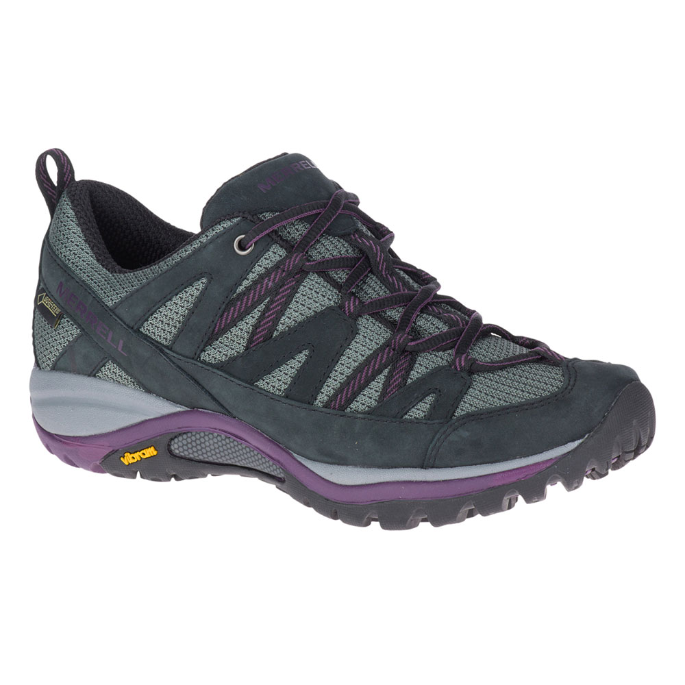 Merrell Womens Siren Sport 3 Gore-tex Walking Shoes-black / Blackberry-4