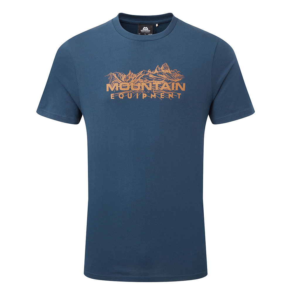 Mountain Equipment Mens Skyline T-shirt-denim Blue-2xl
