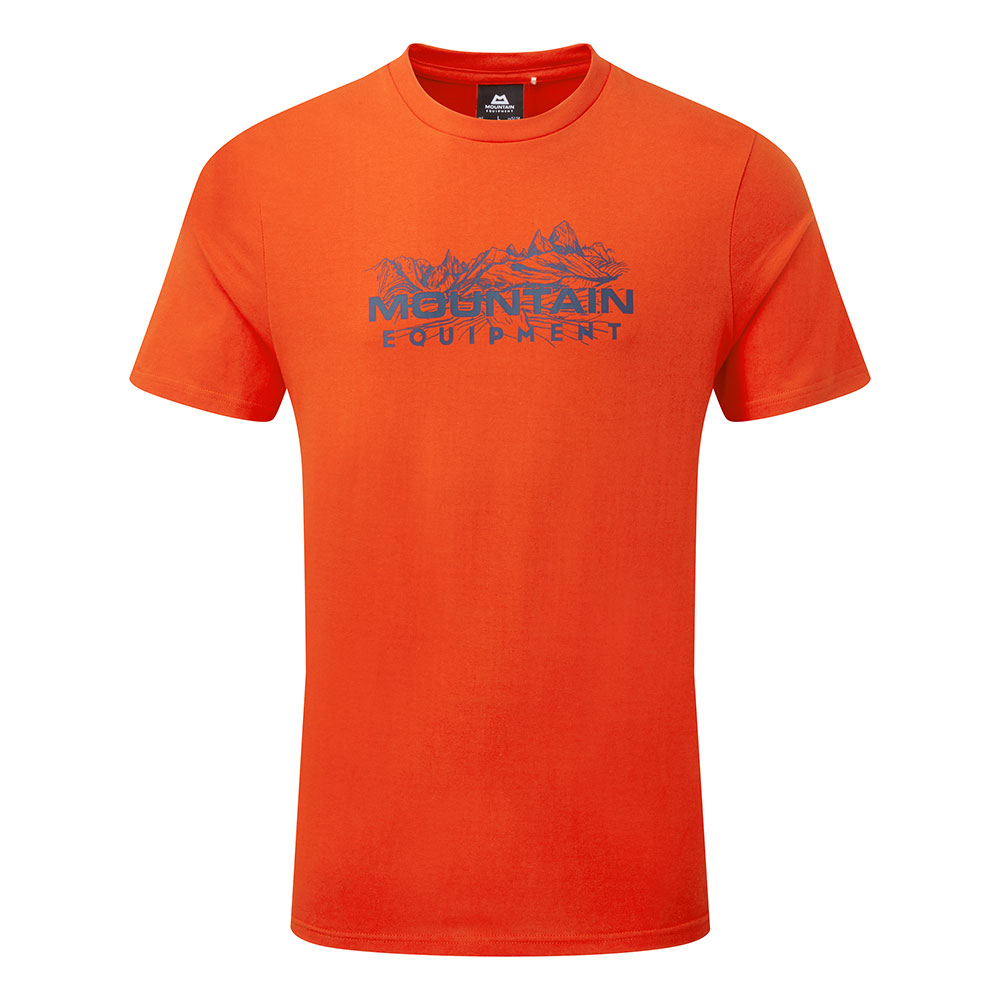 Mountain Equipment Mens Skyline T-shirt-pumpkin-xl