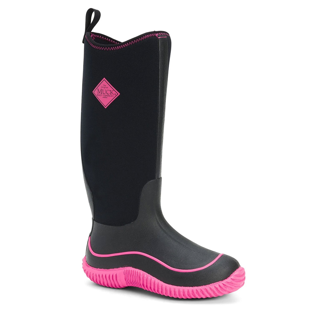 Muck Boot Womens Hale Boots-black / Pink-7