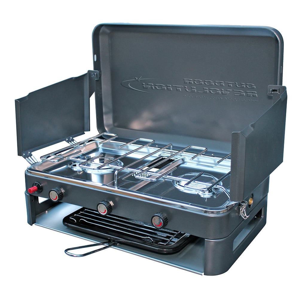 Outdoor Revolution Twin Burner Gas StoveandGrill