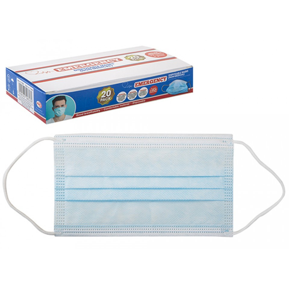 Pms Disposable Face Masks - Non-medical (20 Pack)
