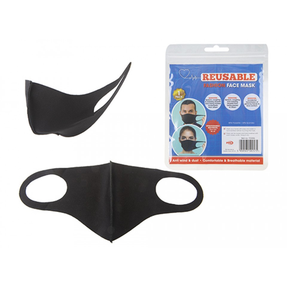 Pms Reusable Stretchable Spandex Fashion Face Mask
