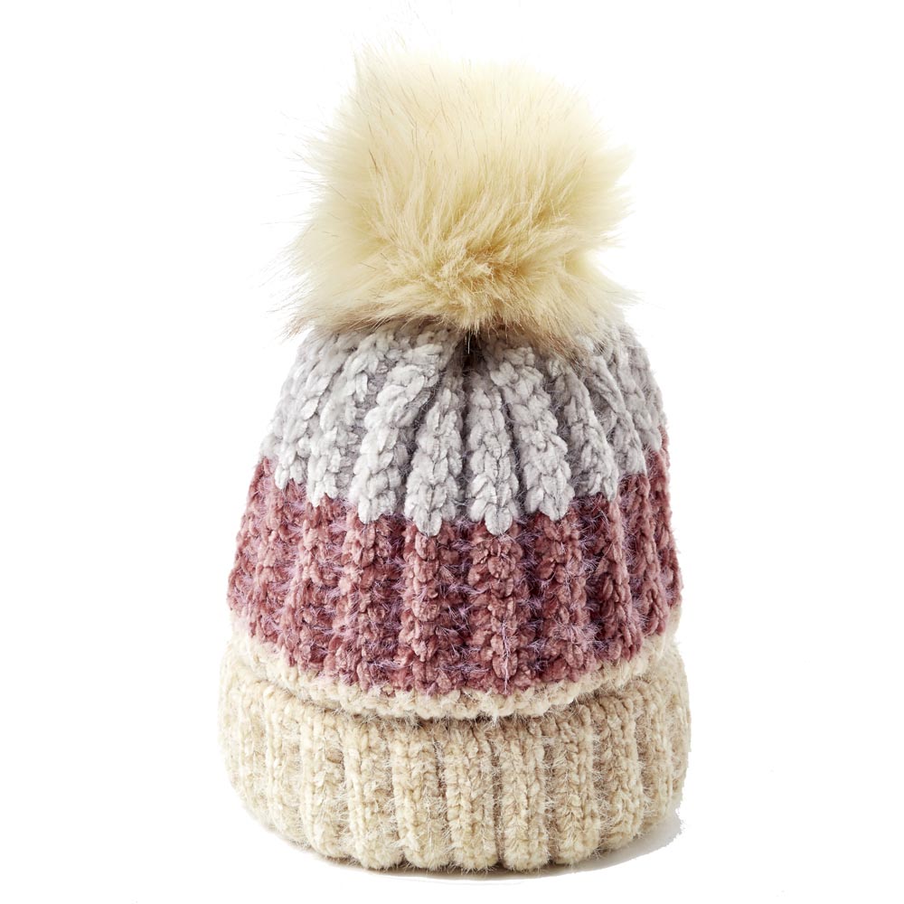 Pro Climate Womens Davenport Chunky Knit Hat-beige
