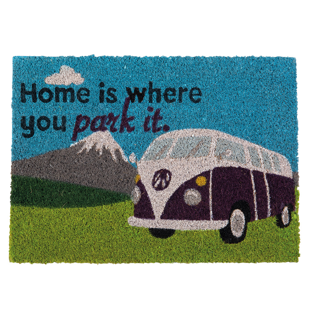 Quest Heavy Duty home Is Where You Park It Campervan Mat