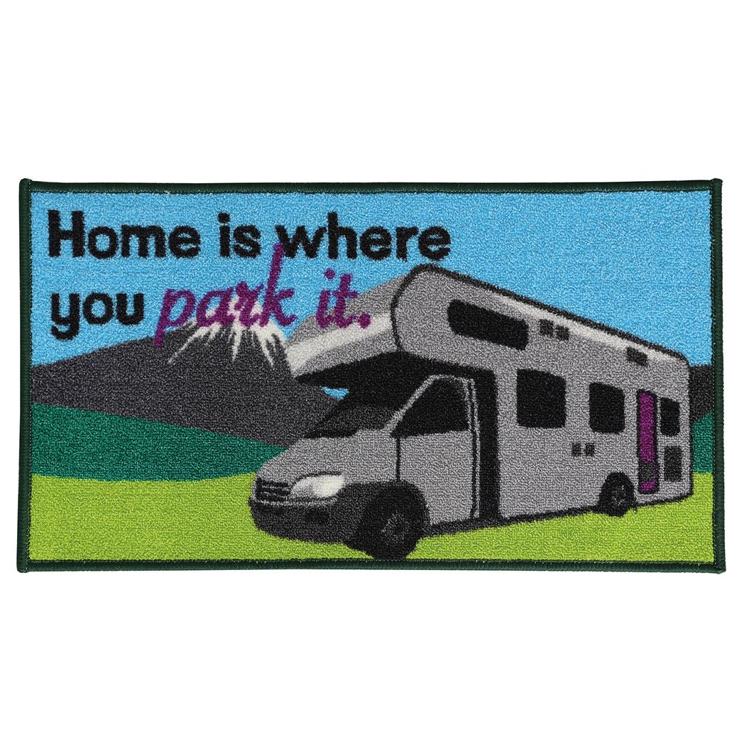 Quest Washable home Is Where You Park It Motorhome Mat
