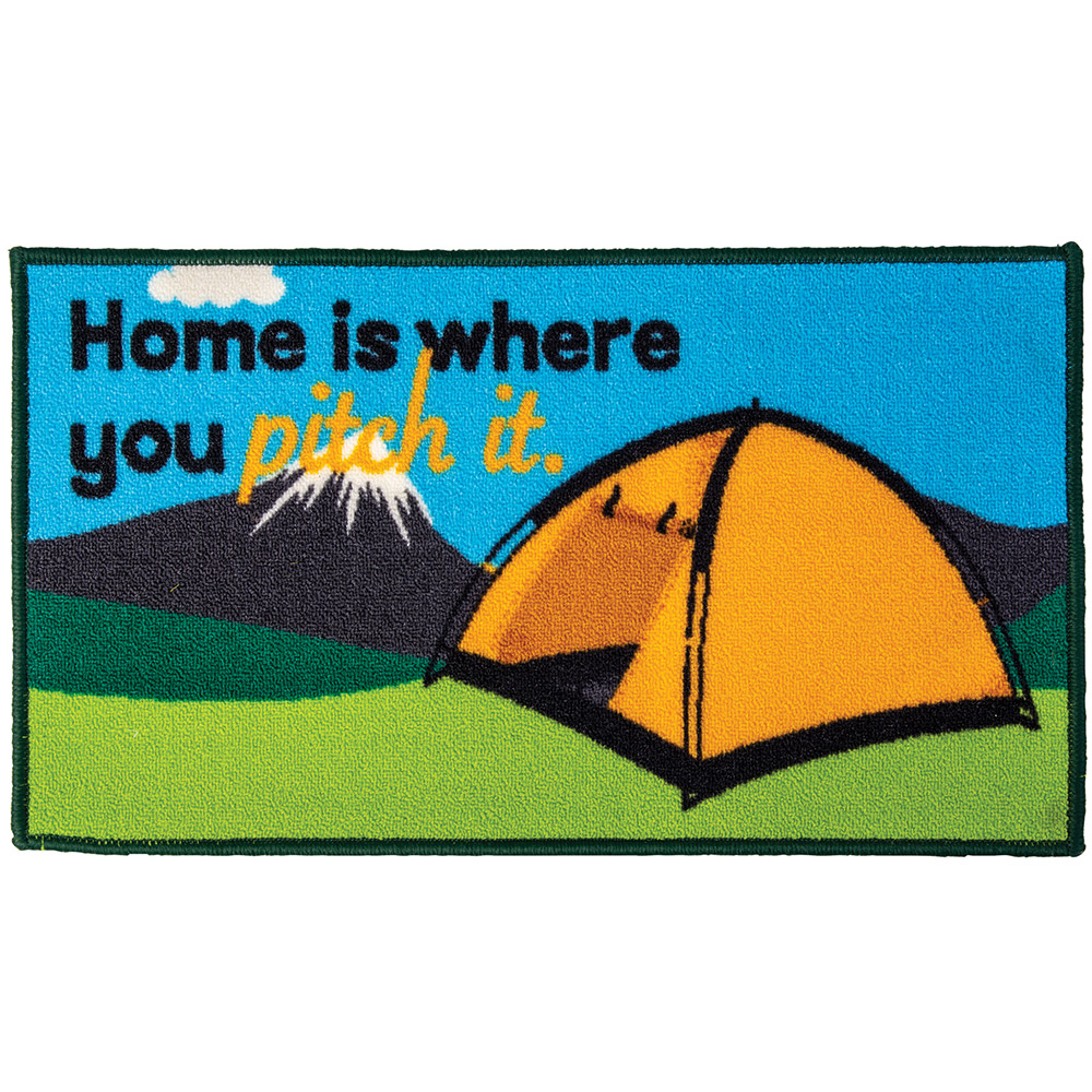 Quest Washable home Is Where You Pitch It Tent Mat