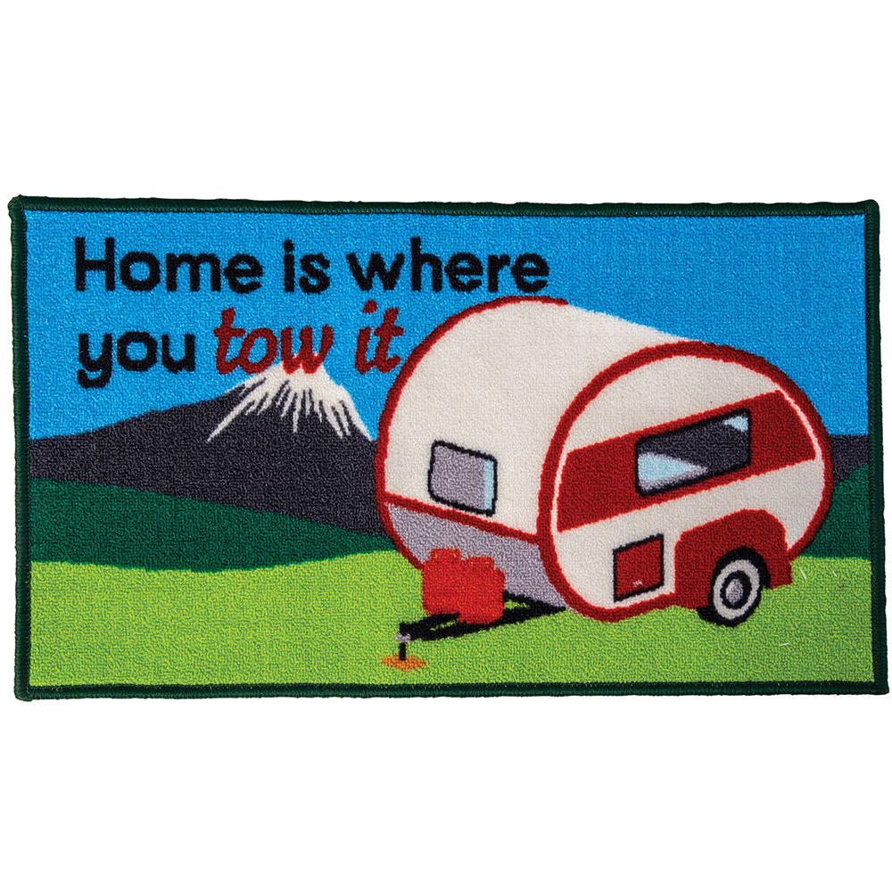 Quest Washable home Is Where You Tow It Caravan Mat
