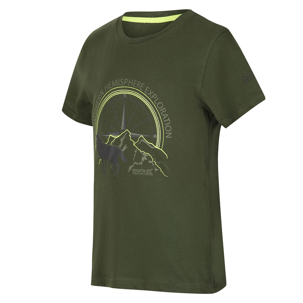 Regatta Kids Bosley Iii T-shirt-racing Green-3-4 Years