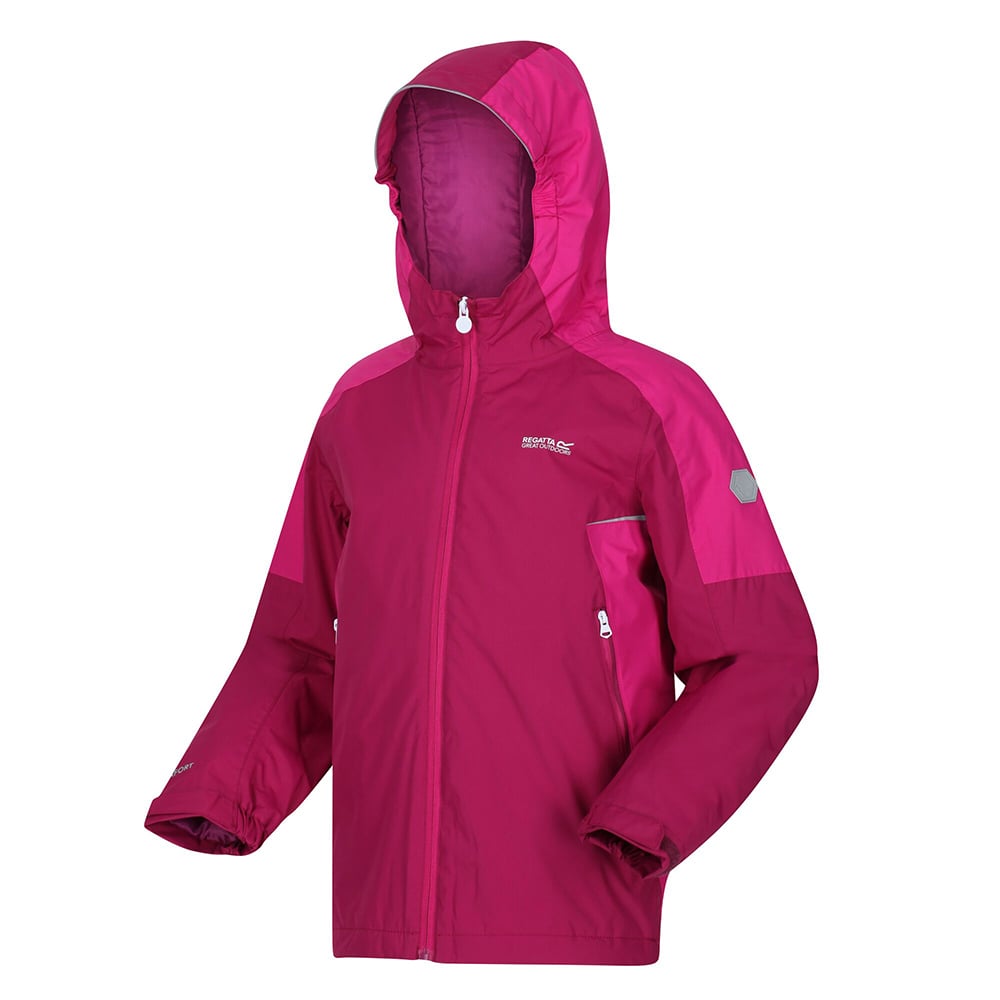 Regatta Kids Hurdle Iv Waterproof Insulated Jacket-raspberry Radiance / Fuchsia-5-6 Years