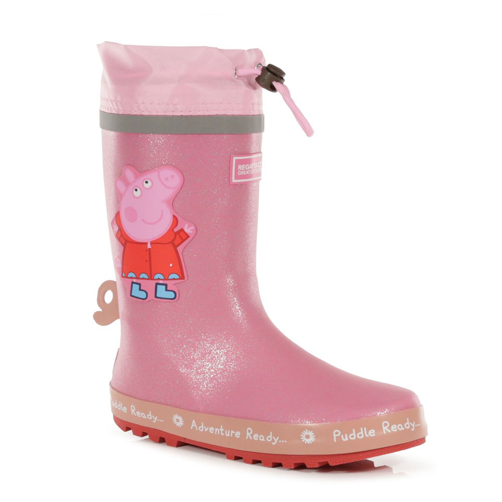 Regatta Kids Peppa Pig Puddle Wellingtons-pink-1 Junior