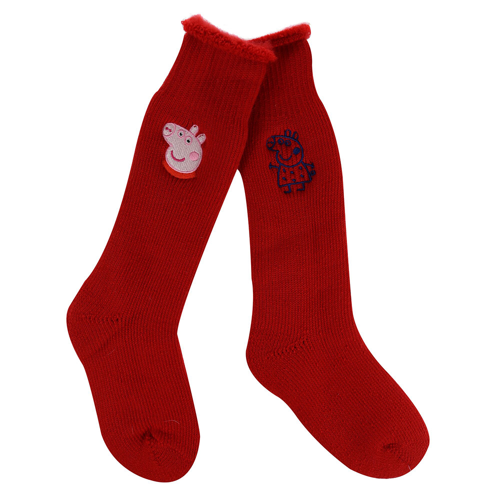 Regatta Kids Peppa Pig Wellington Socks (2 Pairs)-red Peppa-13 Junior - 2 Junior