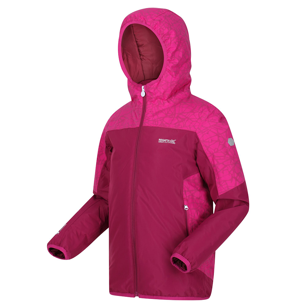 Regatta Kids Volcanics V Waterproof Insulated Jacket-fuchsia / Raspberry Radiance-5-6 Years