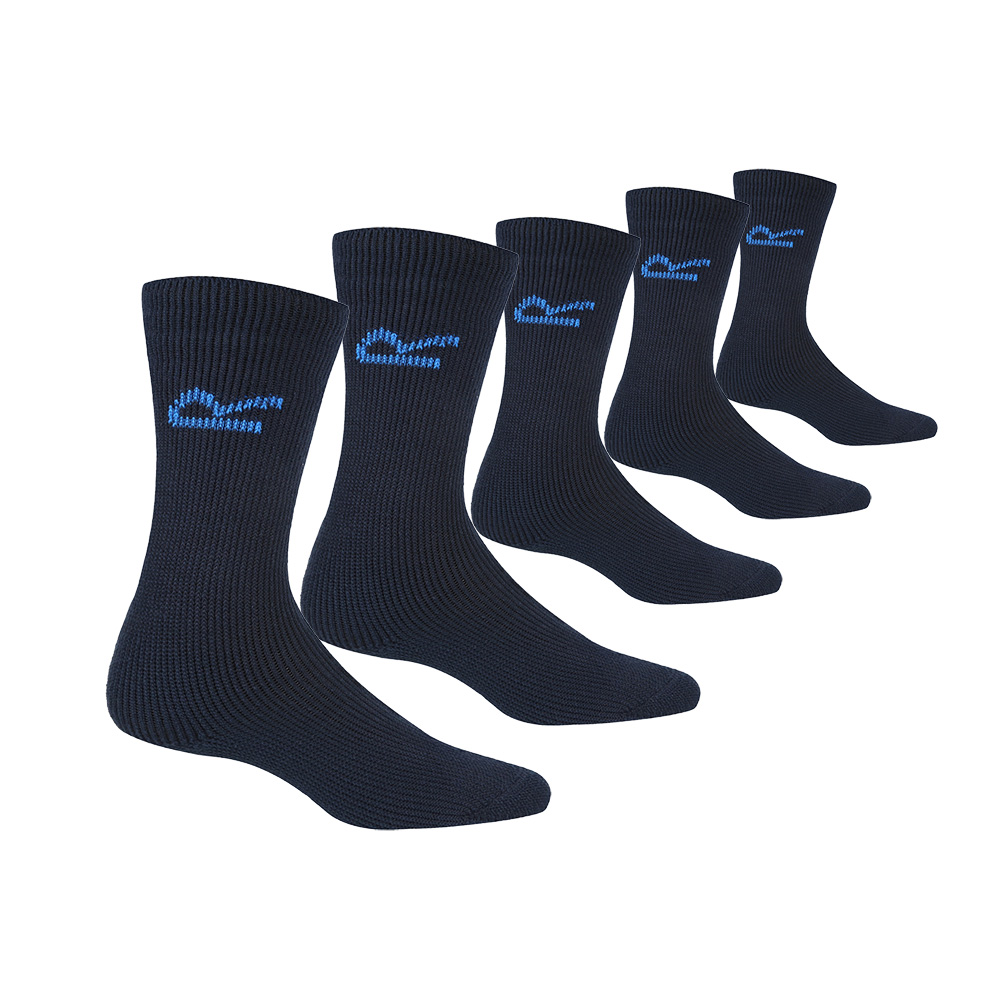 Regatta Mens 5 Pack Thermal Socks (5 Pairs)-navy - 6-11