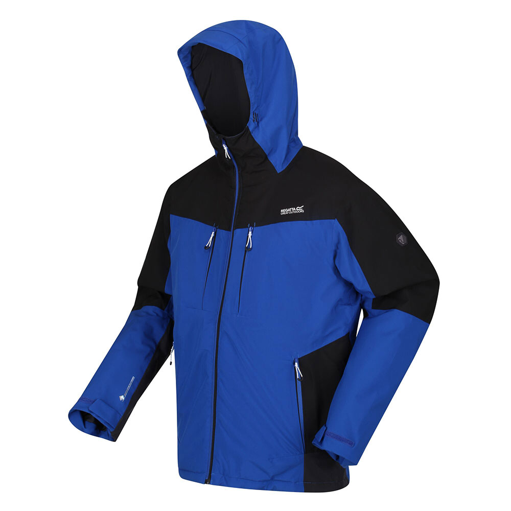 Regatta Mens Highton Stretch Ii Waterproof Insulated Jacket-surf Spray / Black / Ash-2xl