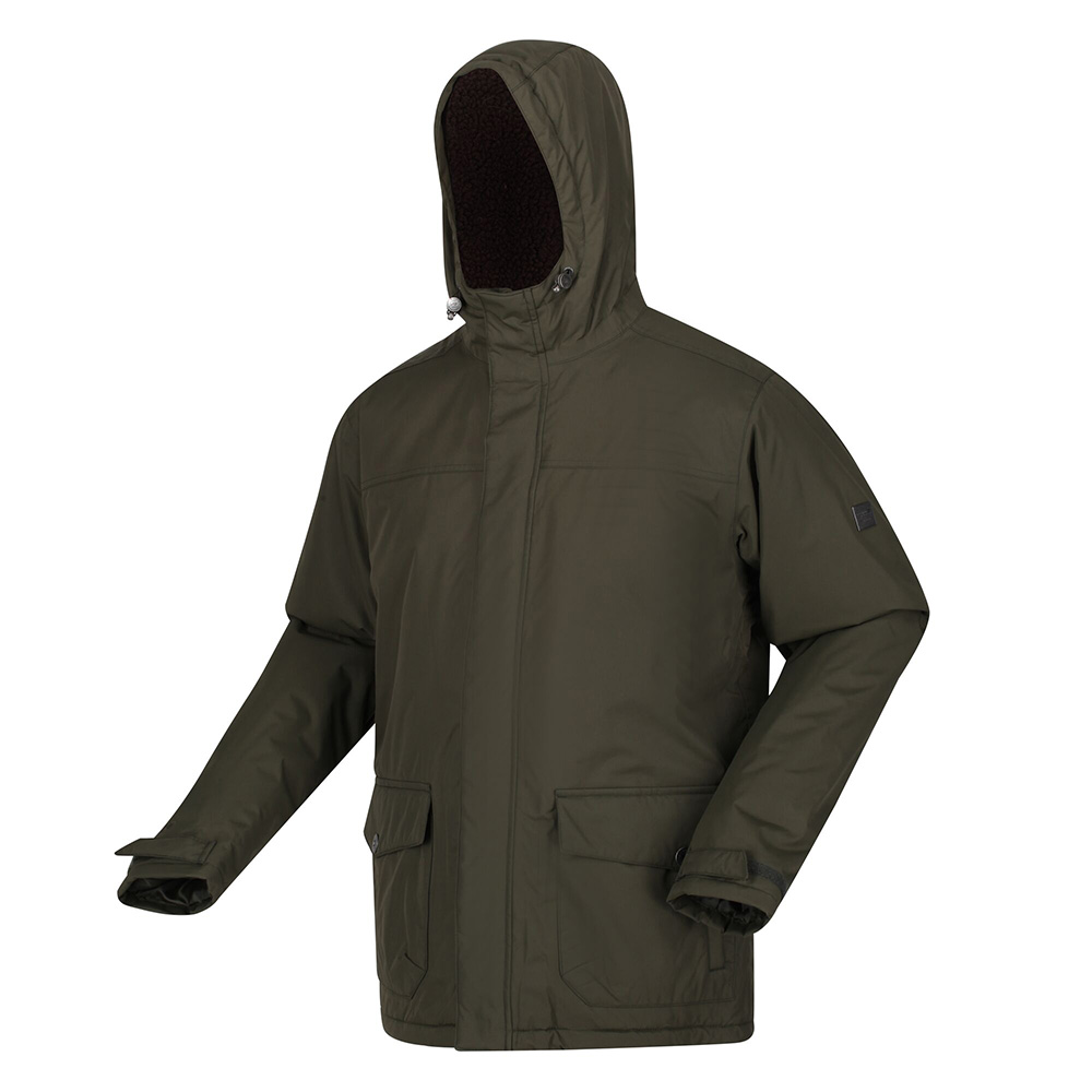 Regatta Mens Sterlings Iii Waterproof Insulated Jacket-dark Khaki-2xl