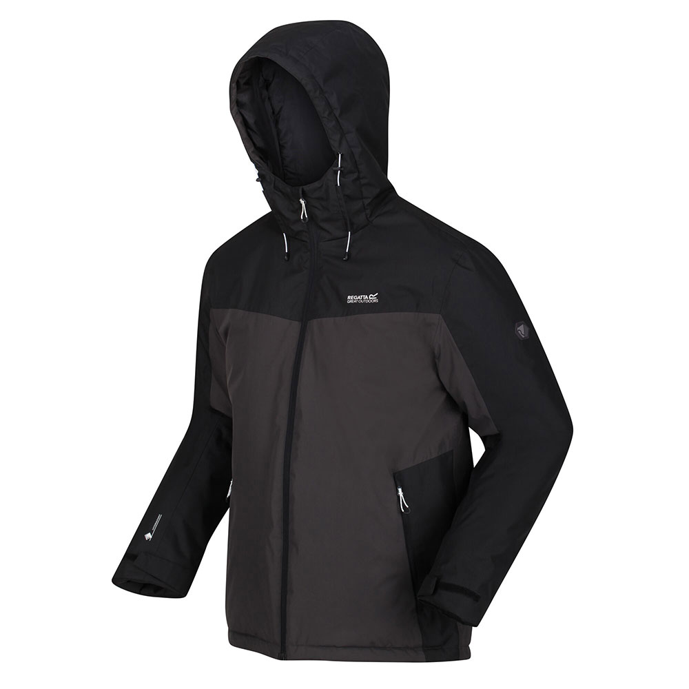 Regatta Mens Volter Protect Ii Waterproof Insulated Heated Jacket -ash / Black-s