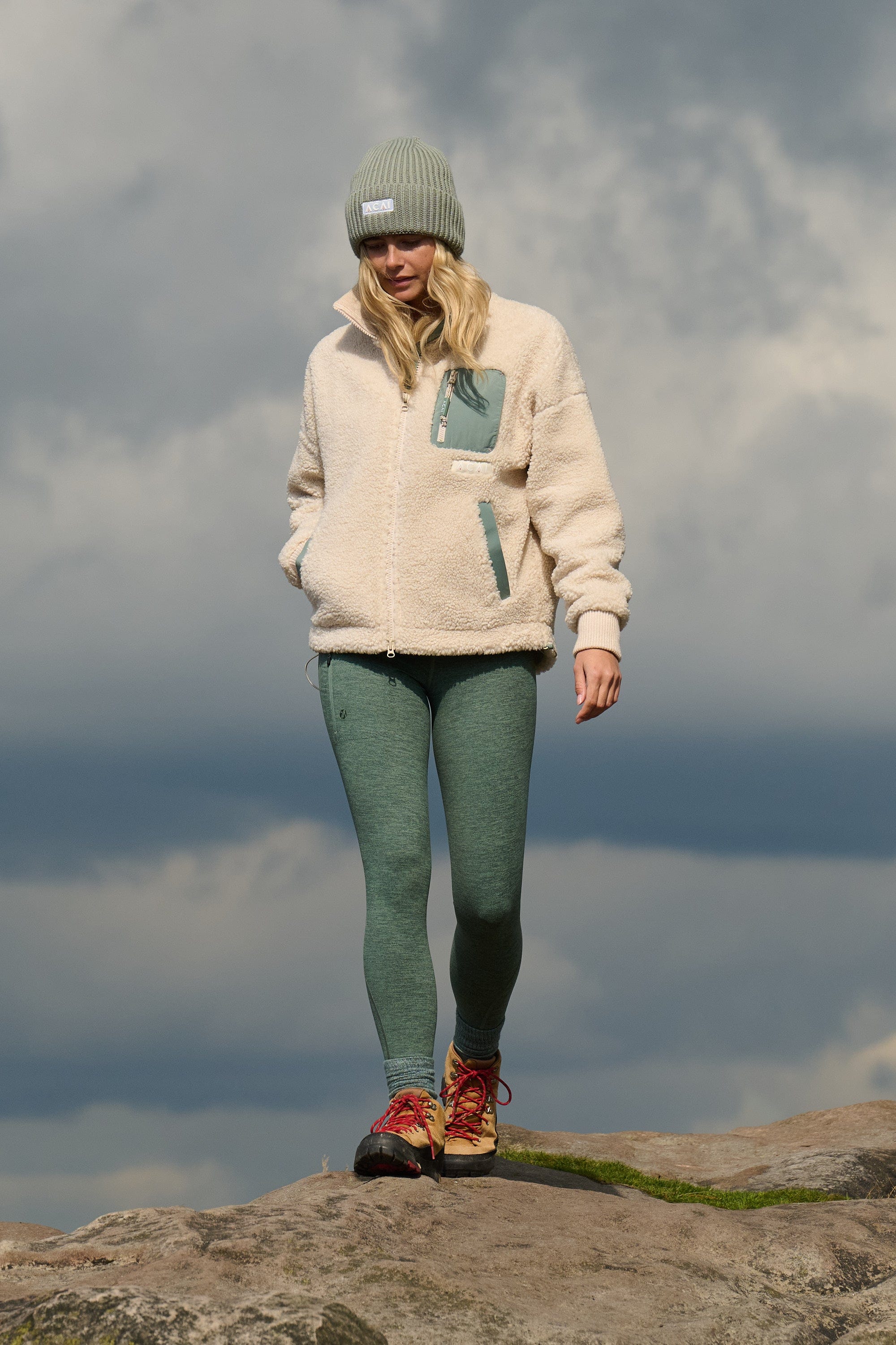 Acai Leggings - Thermal Outdoor Leggings - Full Length - Laurel - Uk12 - Womens