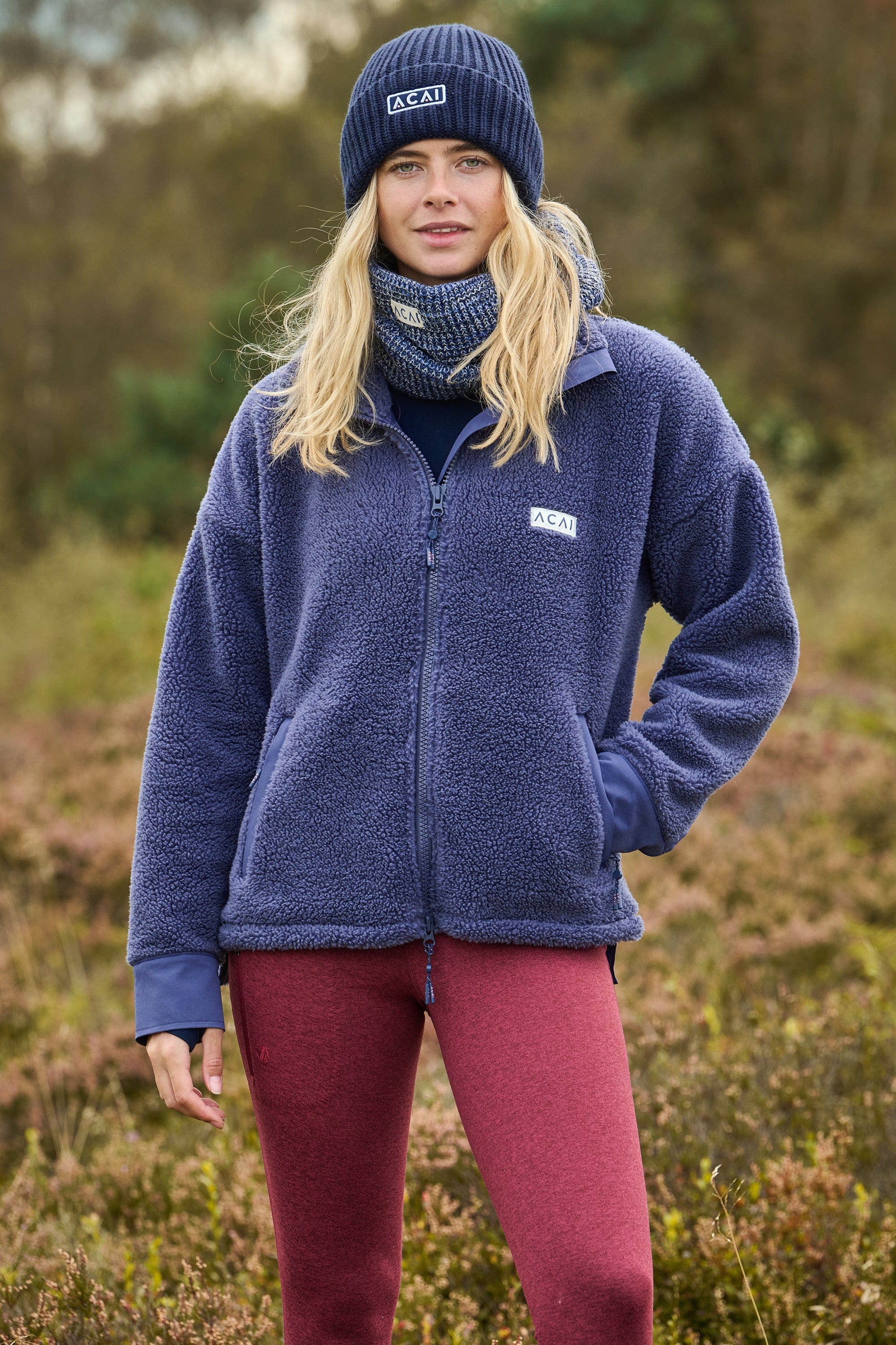 Acai Sweatshirts - On The Go Fleece - Nightshadow Blue - Uk18 - Womens