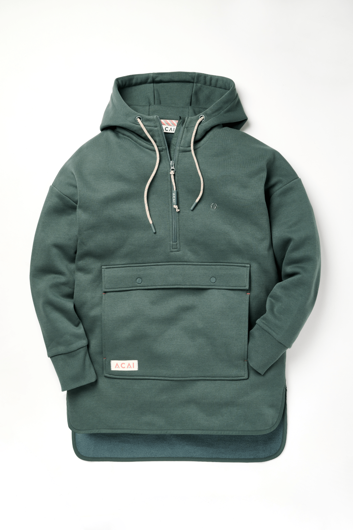 Acai Sweatshirts - Wild Longline Hoodie - Laurel - Uk12 - Womens