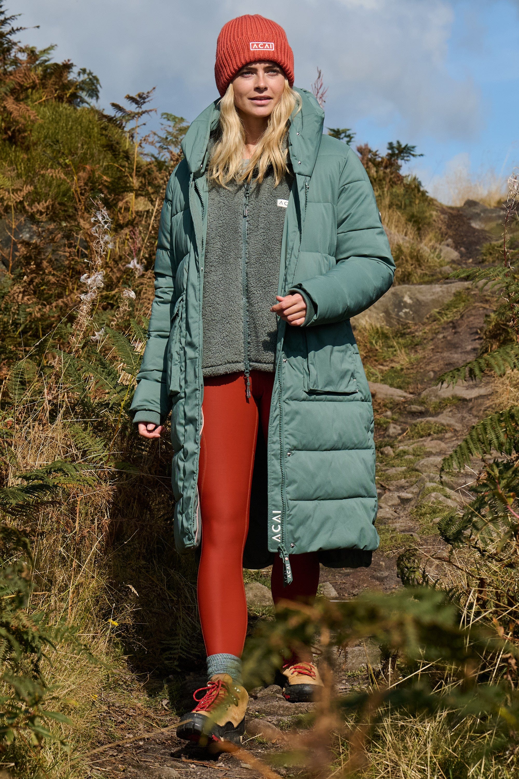 Acai Jackets - Envelop Coat - Laurel - Uk10 - Womens