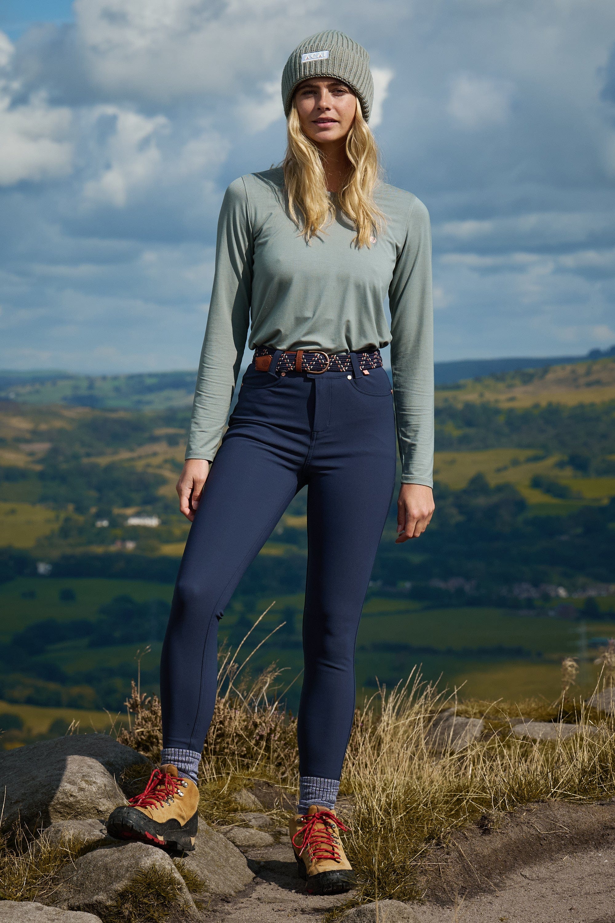 Acai Trousers - High Abrasion Aventurite Skinny Outdoor Trousers - Midnight Blue - 30r / Uk12 - Womens