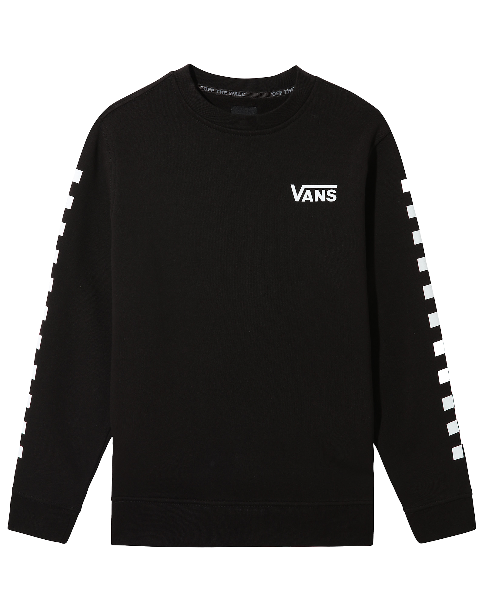 Boys Exposition Check Sweatshirt In Black