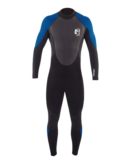 Boys G-force 3/2mm Back Zip Wetsuit In BlackandZafir
