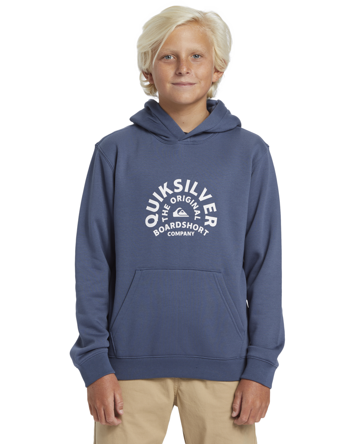 Boys Graphic Hoodie In Vintage Indigo