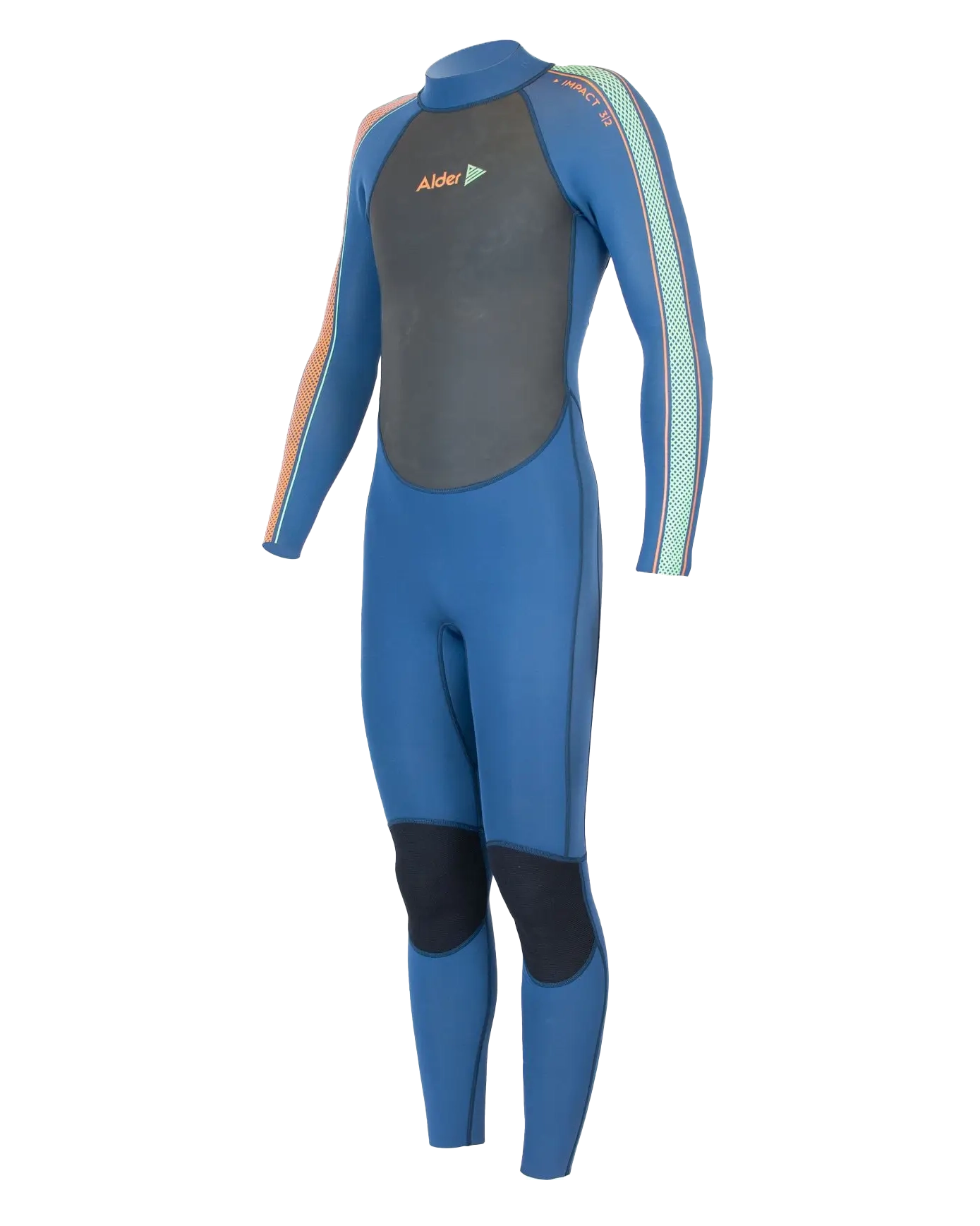 Boys Impact 3/2mm Back Zip Wetsuit In Blue