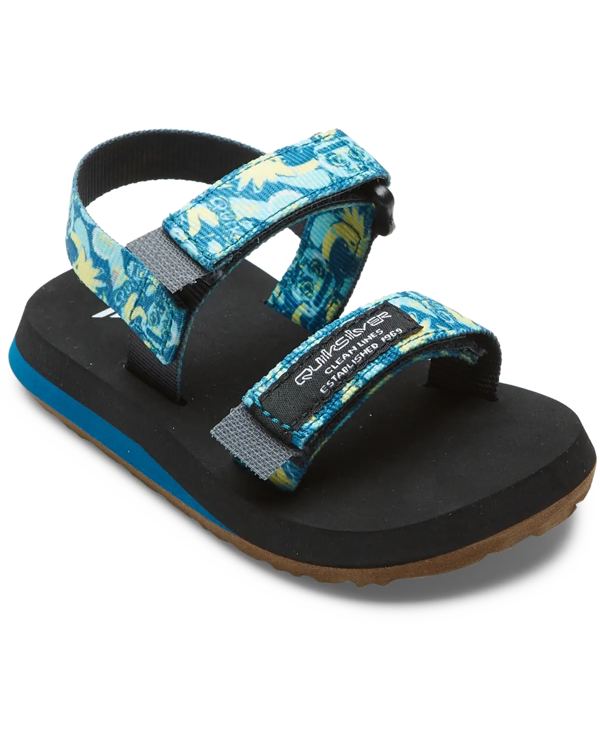 Boys Monkey Caged Flip Flops In BlueandYellow