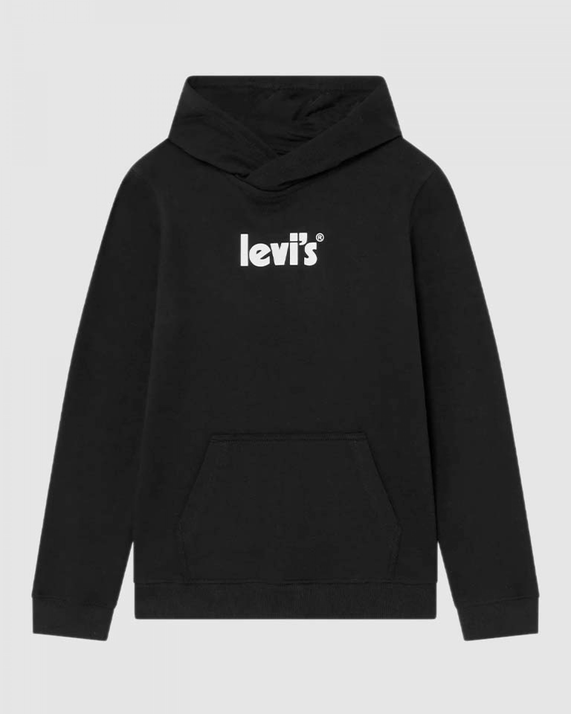 Boys Poster Logo Hoodie In Black