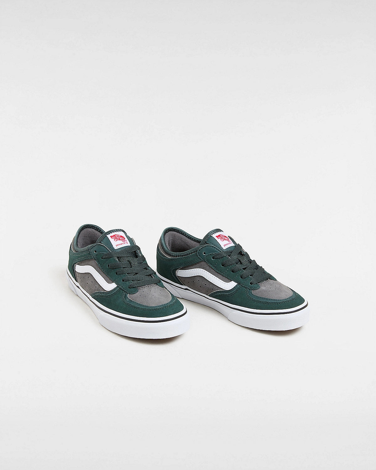 Boys Rowley Classic Shoes In Green GablesandWhite