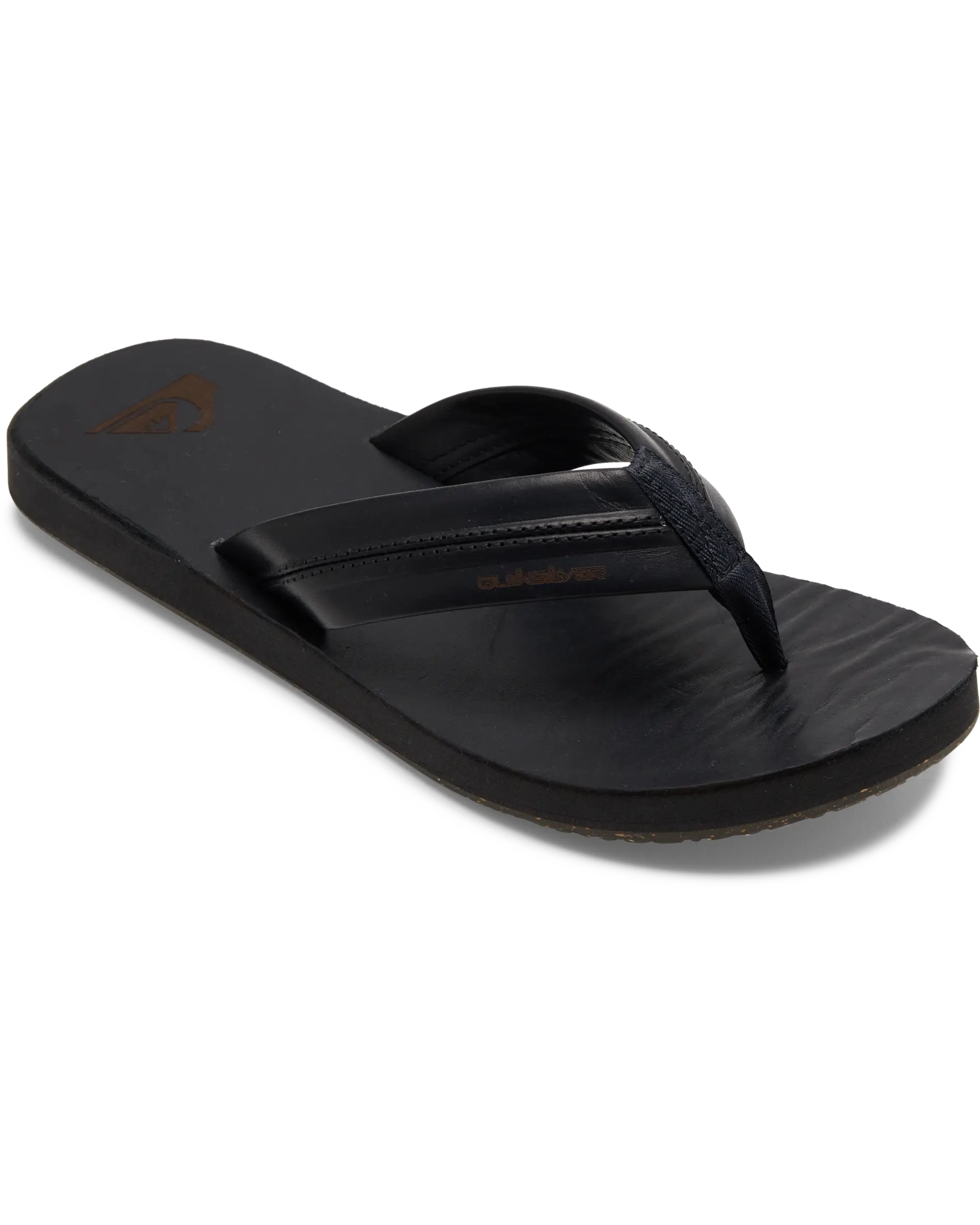 Carver Natural Flip Flops In BlackandBrown
