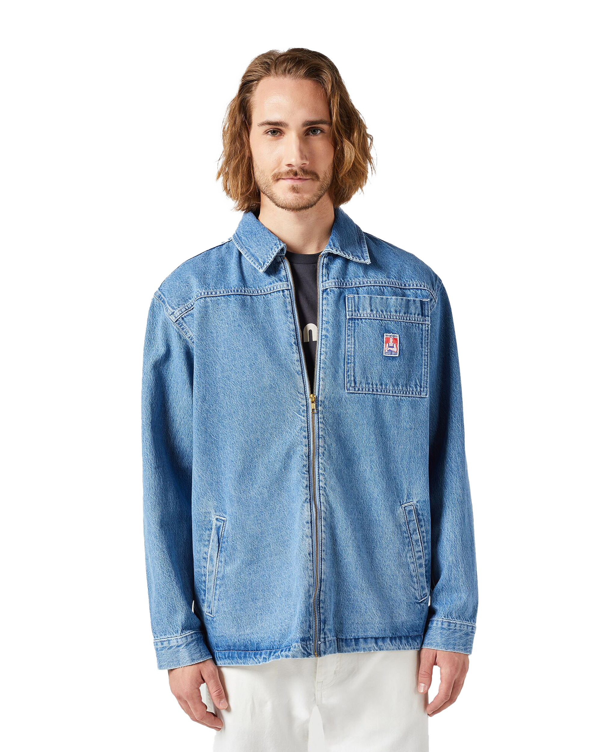 Casey Jones Jacket In Faded Indigo