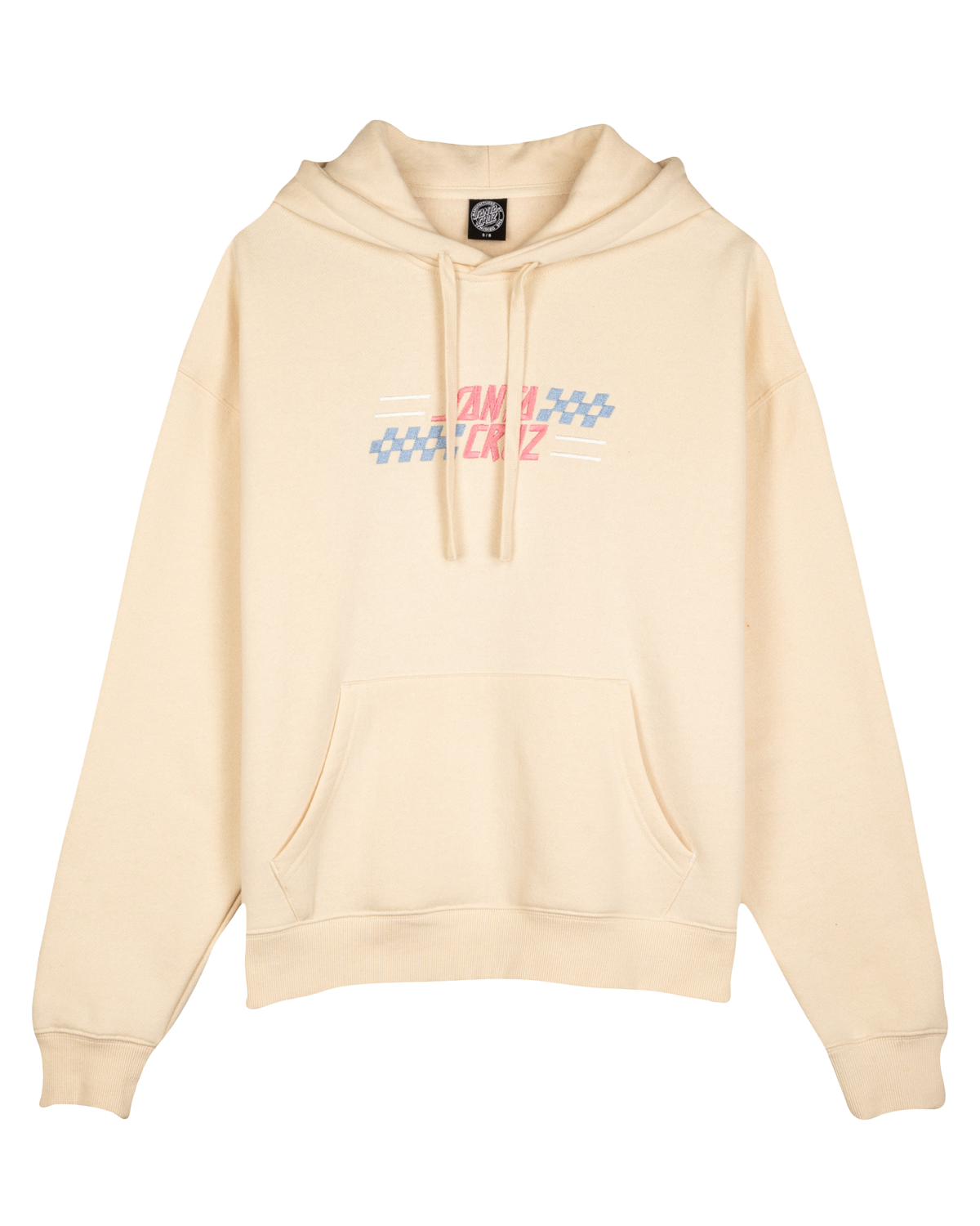 Check Alt Dot Center Hoodie In Chalk