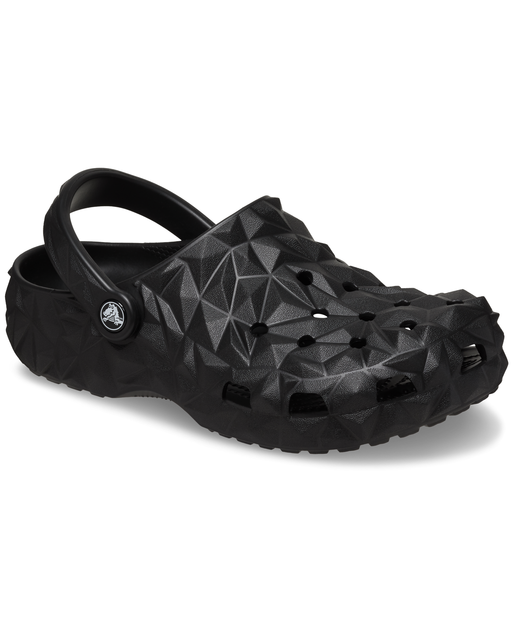 Classic Geometric Clog In Black