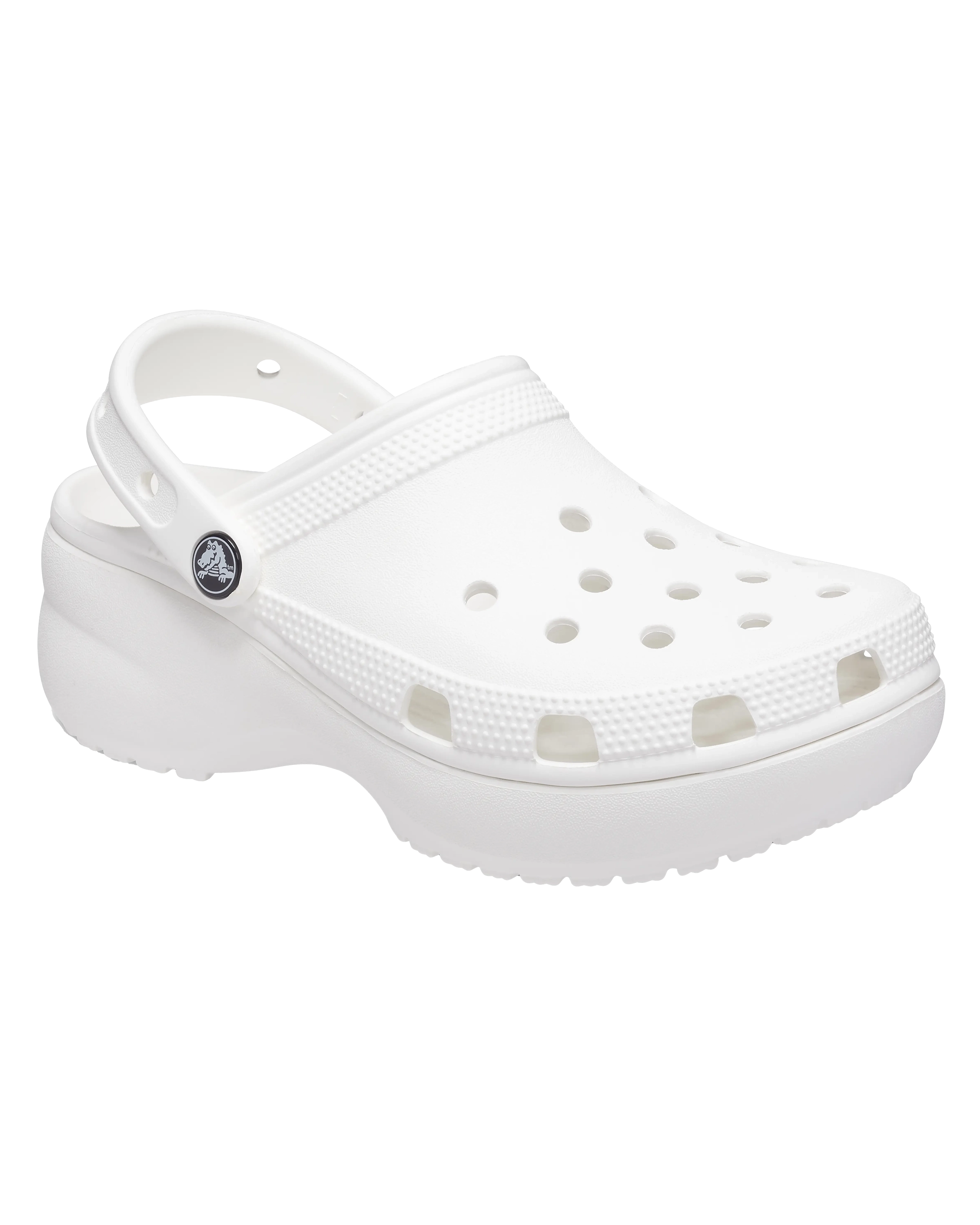 Classic Platform Clogs In White