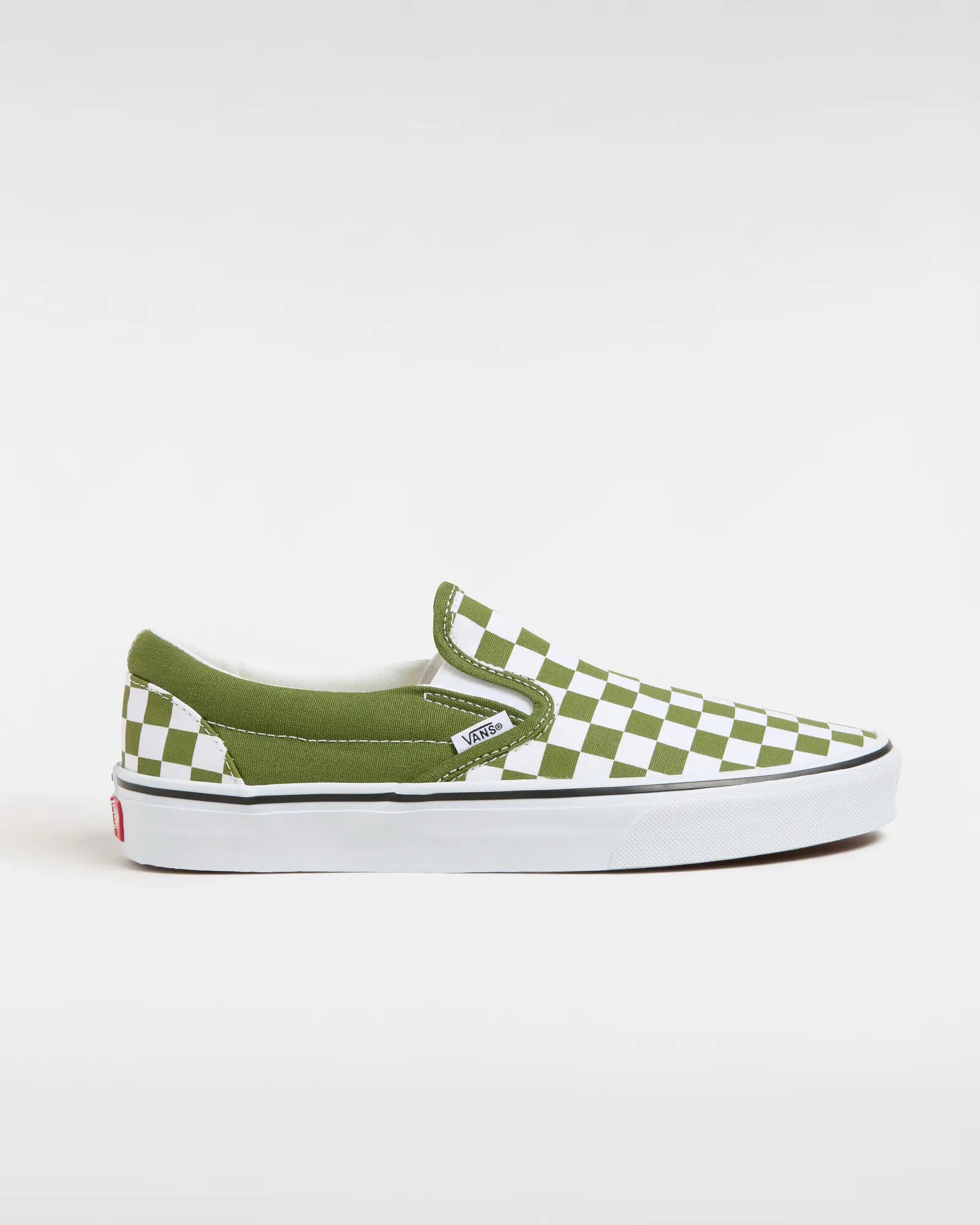 Classic Slip On Shoes In Color Theory Checkerboard Pesto