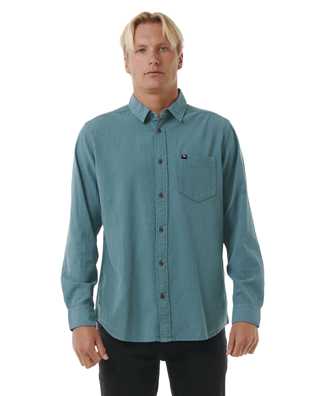 Classic Surf Washed Shirt In Bluestone