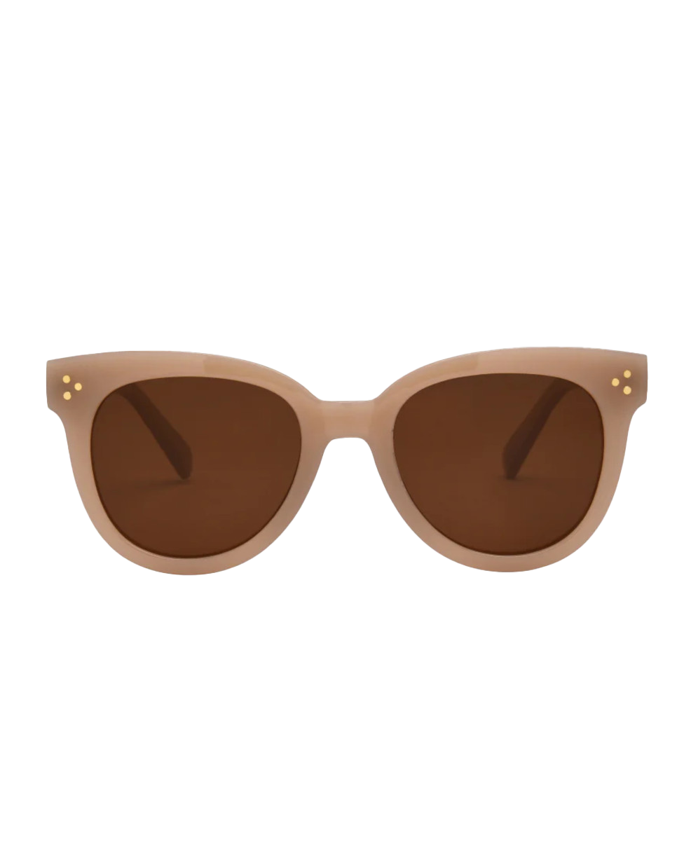 Cleo Polarised Sunglasses In OatmealandBrown