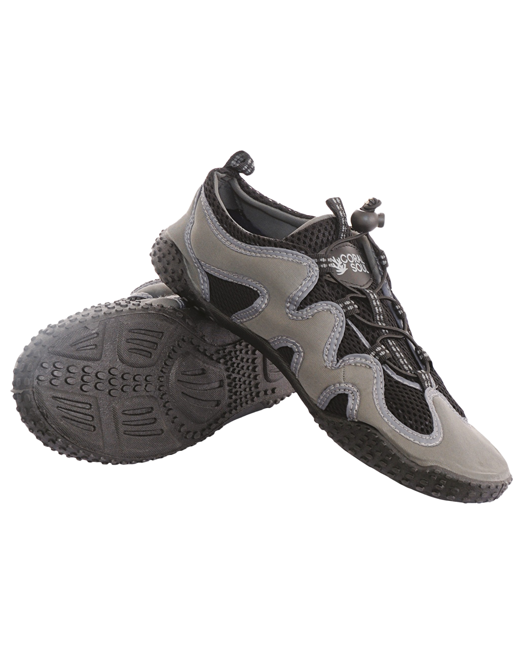 Coral Soul Beach Shoes In Grey