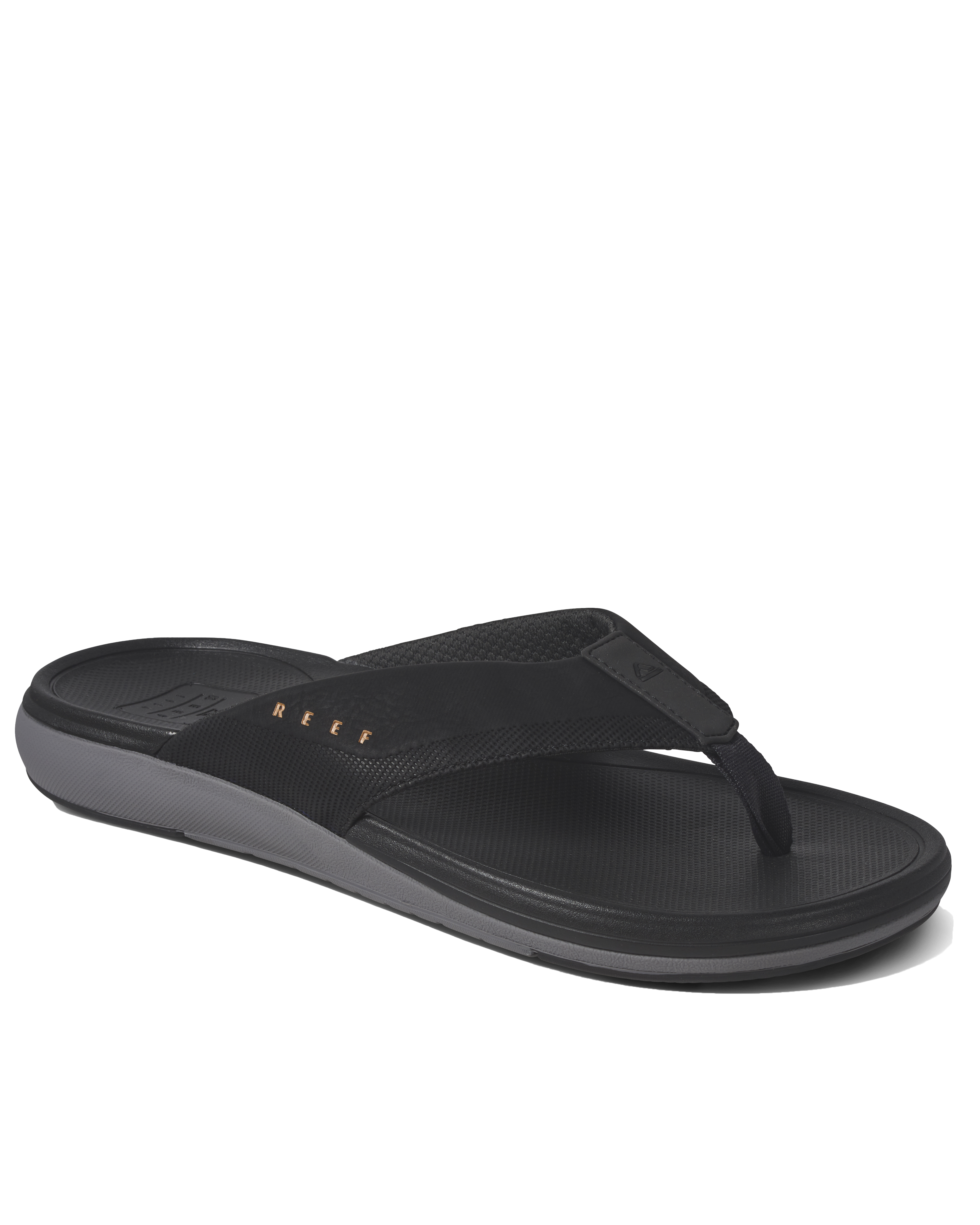Cushion Norte Flip Flops In Dark Grey