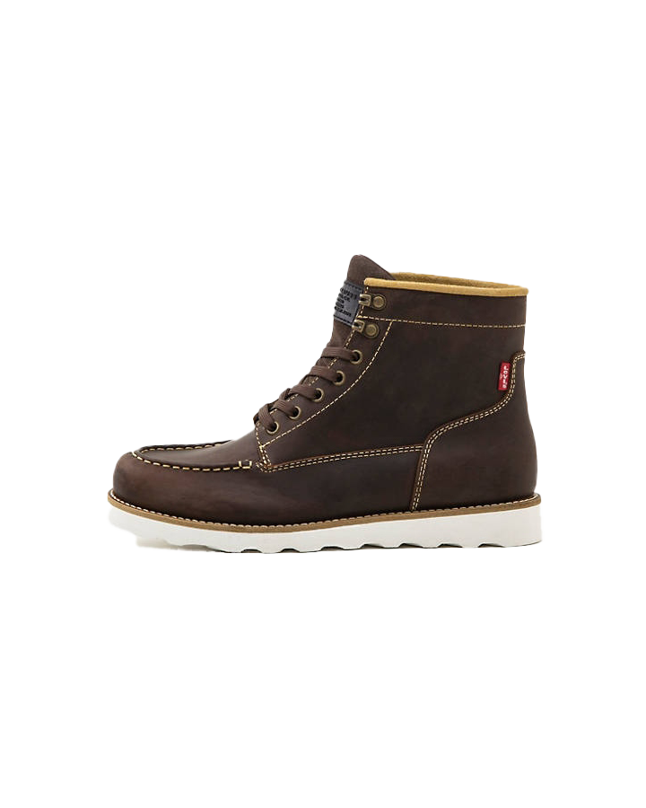 Darrow Moccasin Boots In Dark Brown