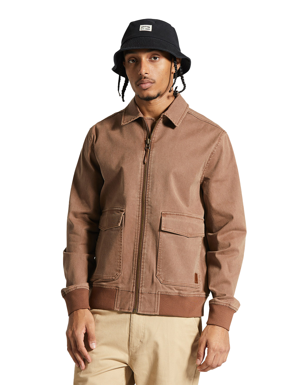 Dillinger Station Jacket In Sepia Sol Wash