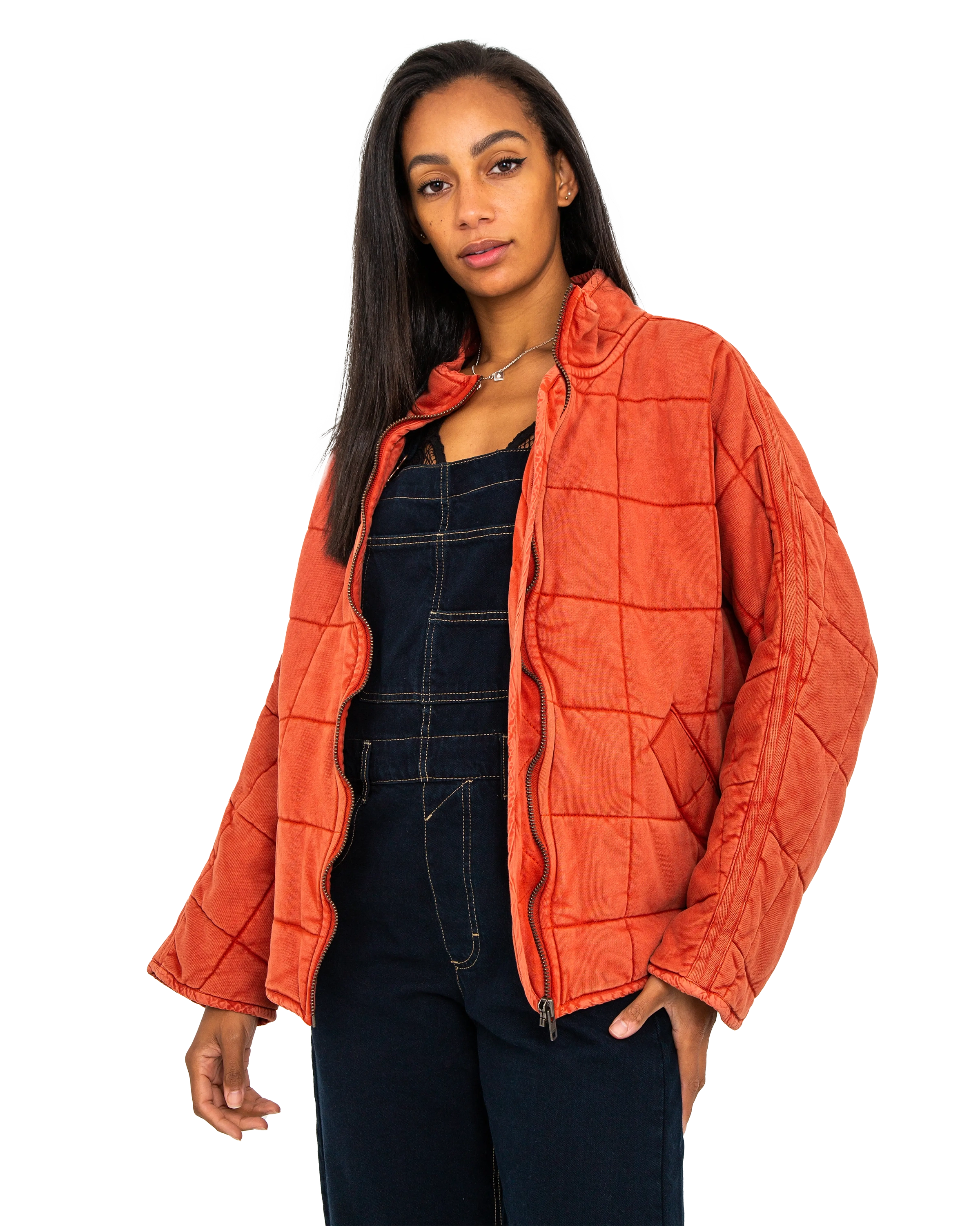 Dolman Quilted Jacket In Myrrh