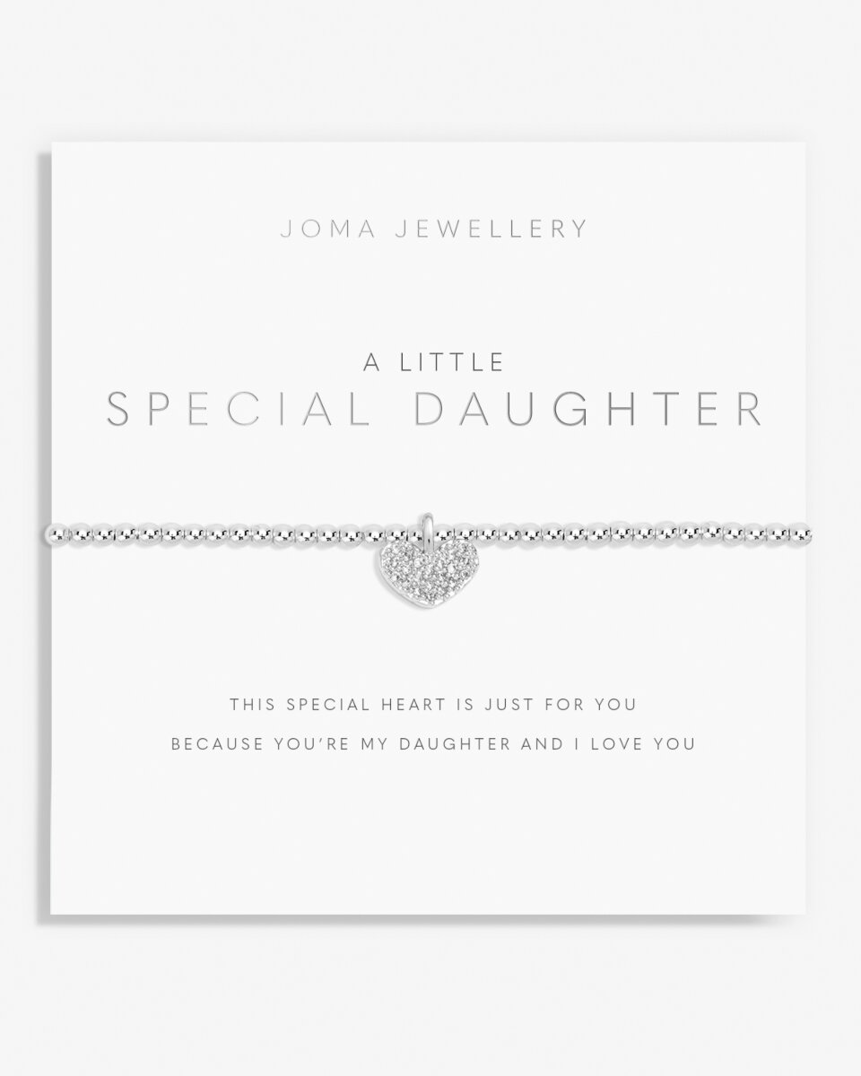 A Little Special Daughter Bracelet In Silver