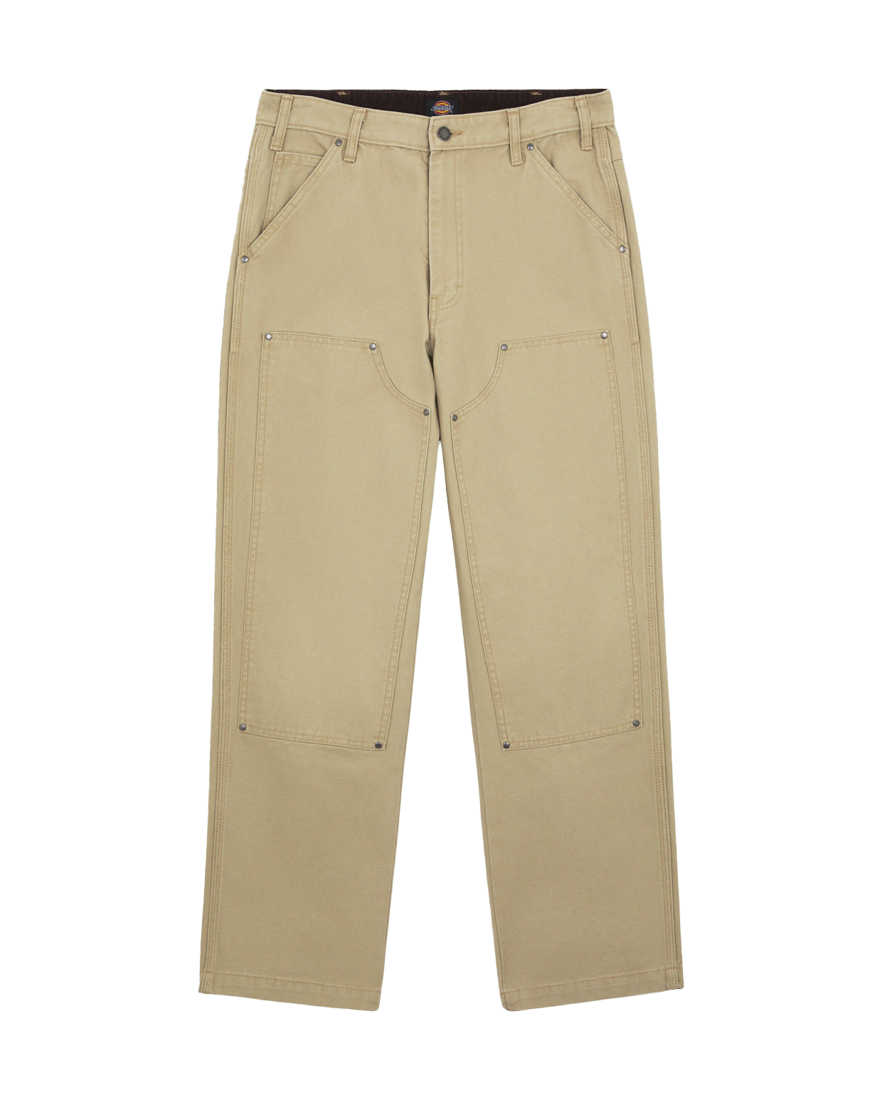 Duck Canvas Utility Trousers In Stone Washed Desert Sand