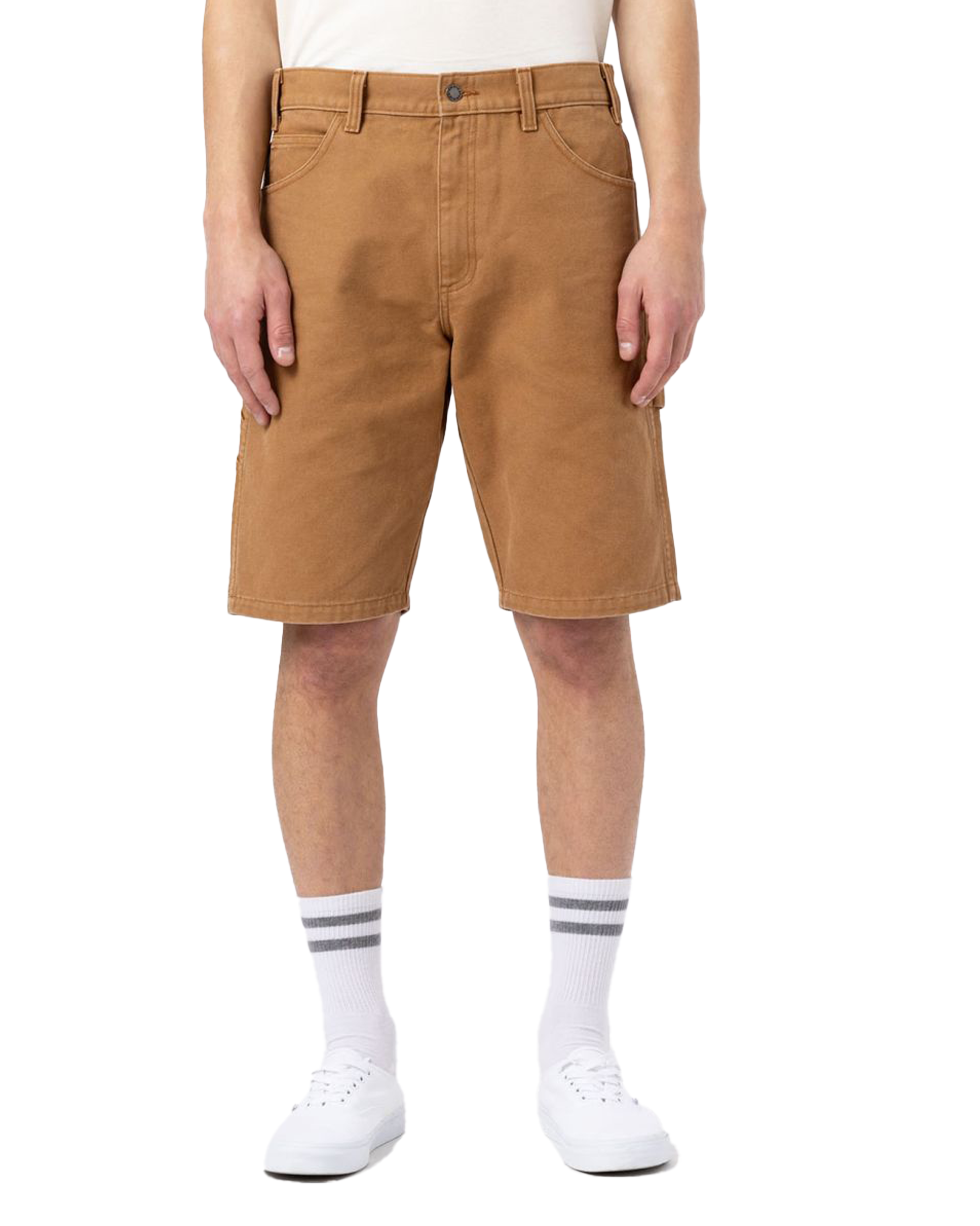 Duck Canvas Walkshorts In Stone Washed Brown Duck